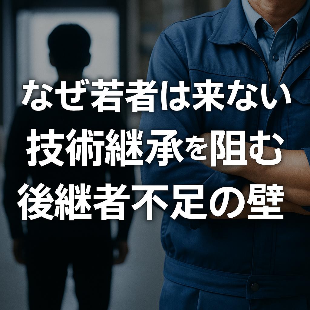 なぜ若者は来ない？技術継承を阻む後継者不足の壁