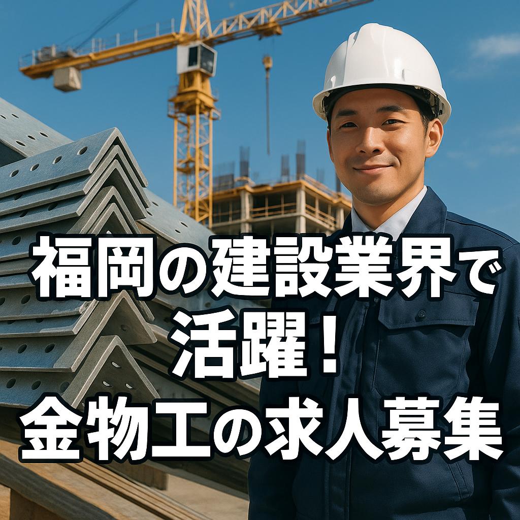 福岡の建設業界で活躍！金物工の求人募集