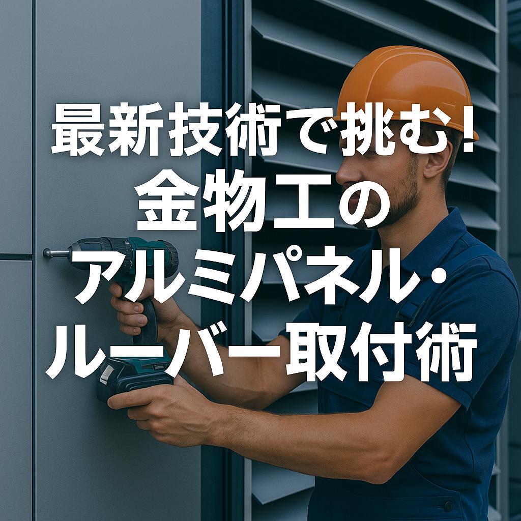 最新技術で挑む！金物工のアルミパネル・ルーバー取付術